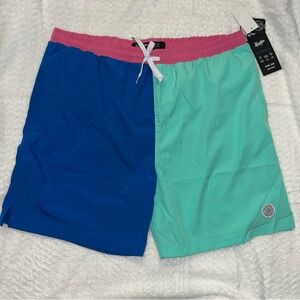 Brooklyn Cloths Retro 80’s Style Swim Trunks Board Shorts NWT